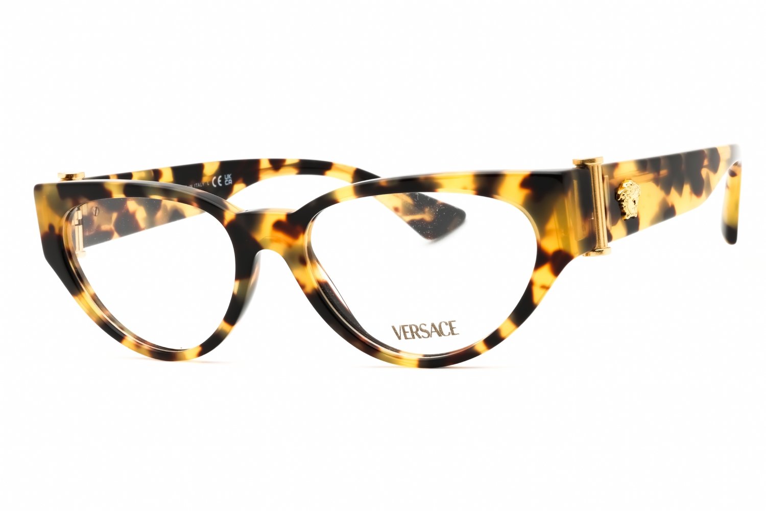 Versace 0VE3366 Yellow Havana/Clear demo lens 777 53X16X140