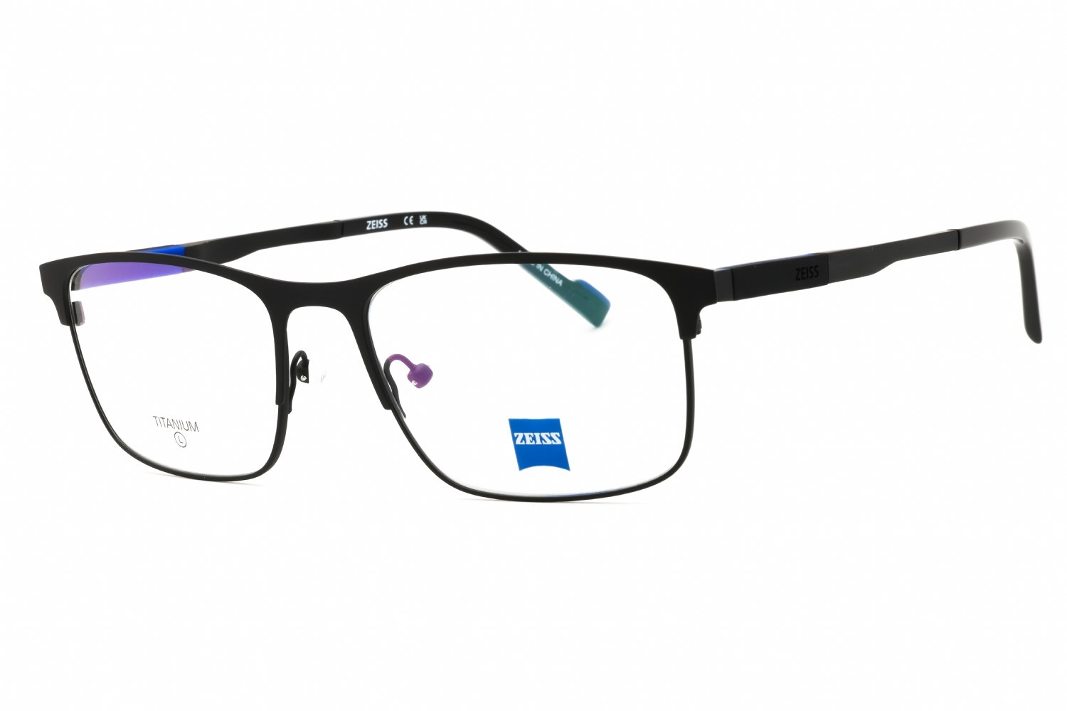 Zeiss ZS25161 MATTE BLACK/clear demo lens 002 56X18X150
