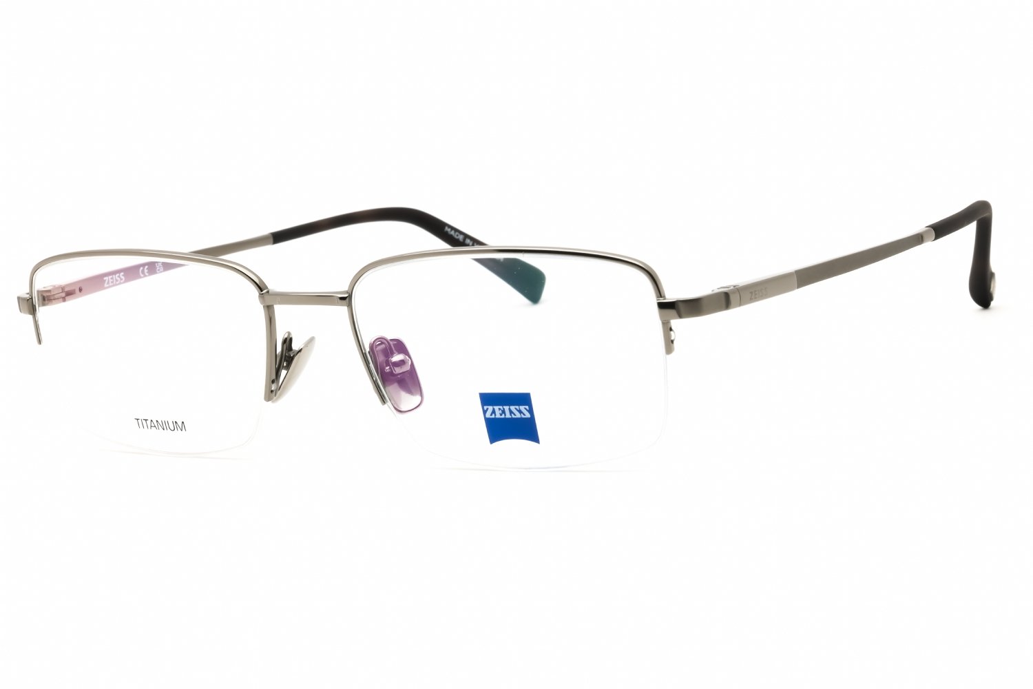 Zeiss ZS40009 GUNMETAL/clear demo lens 022 55X18X140
