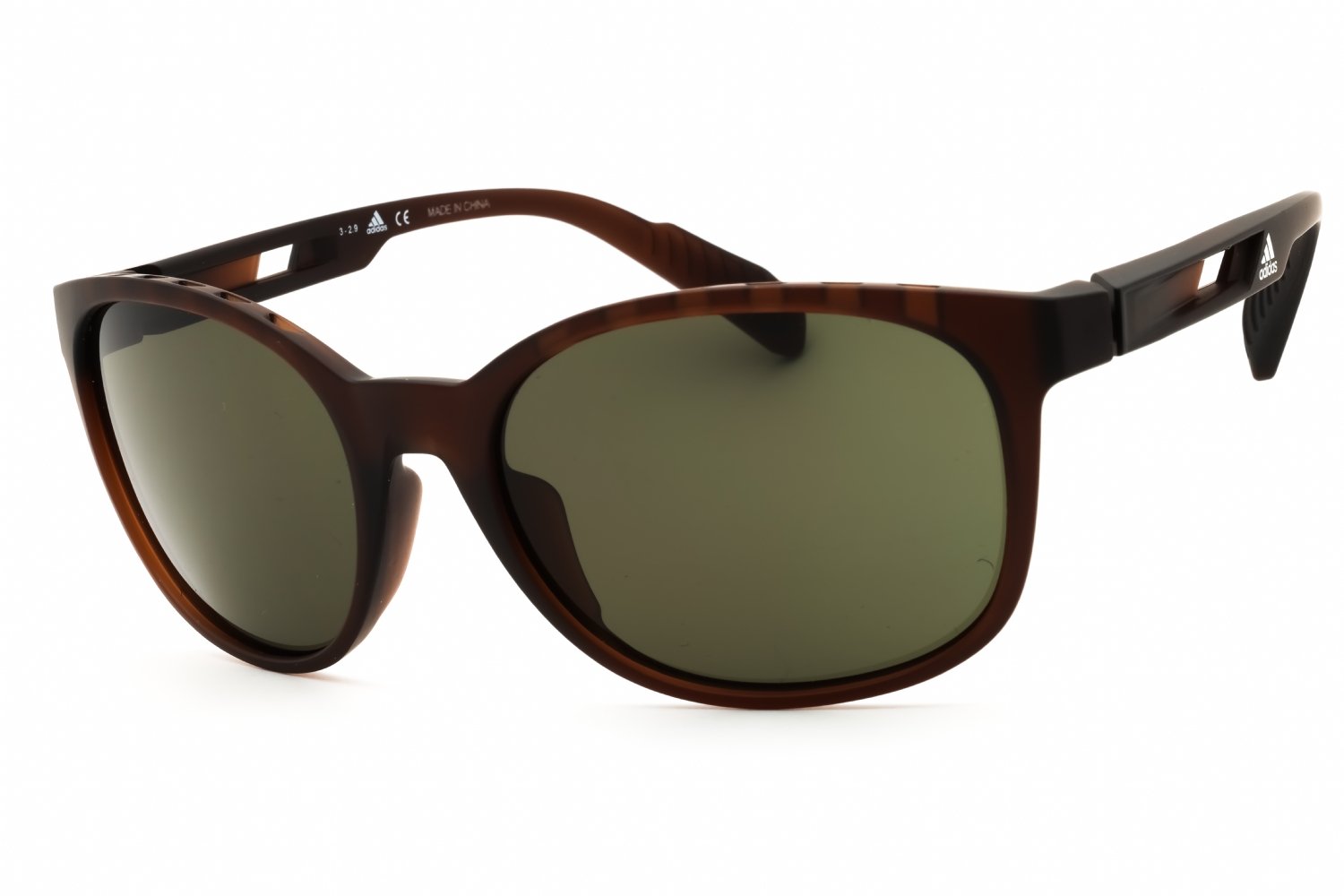 Adidas SP0011 matte dark brown / green 49N 58X18X130