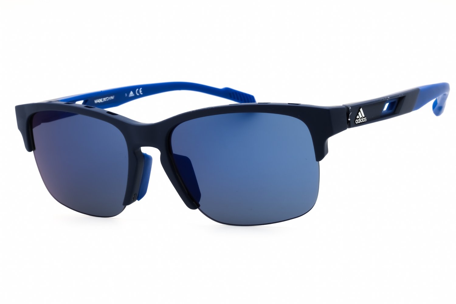 Adidas SP0048 matte blue / blue mirror 91X 57X18X135