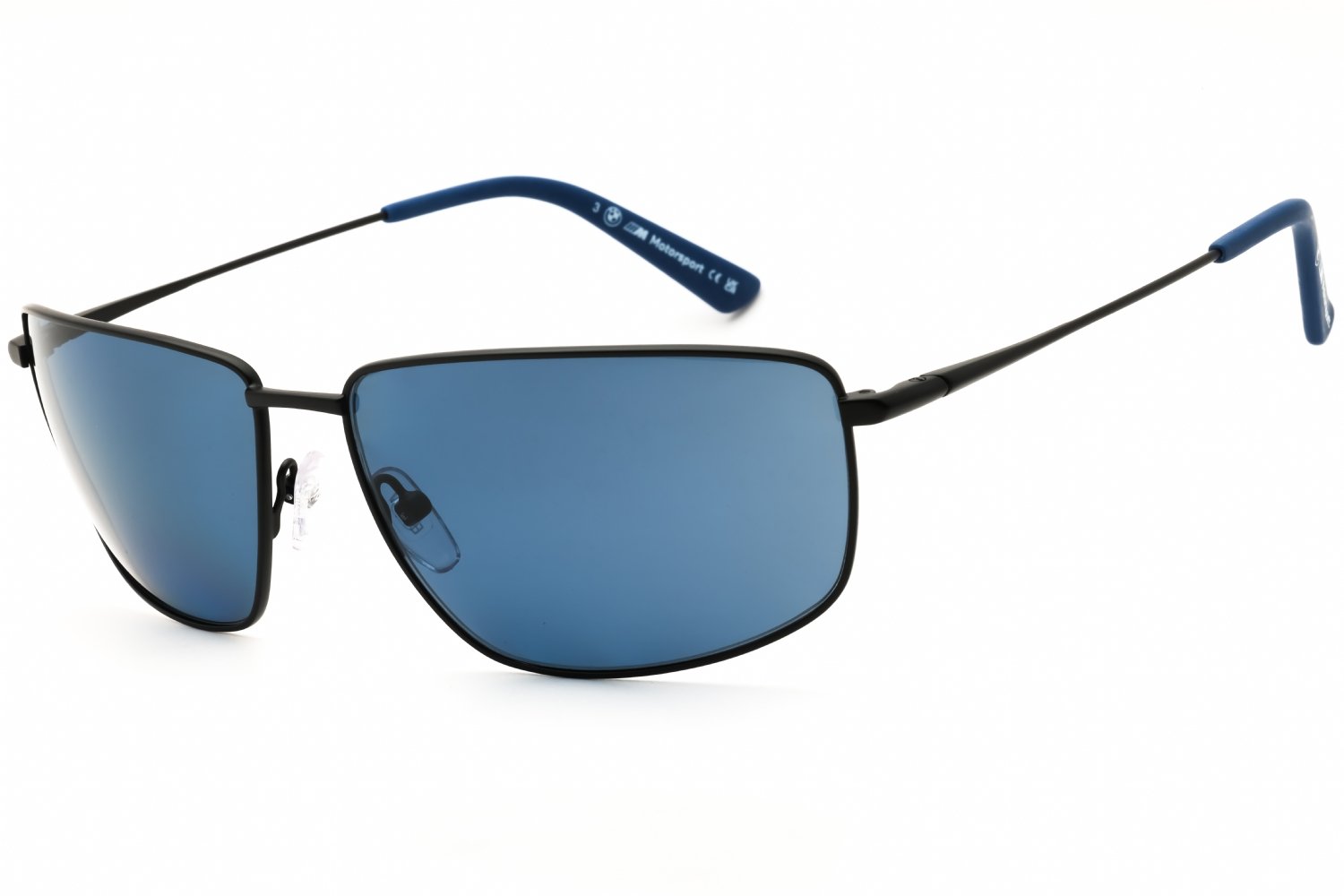 BMW BS0027 matte black / blue polarized 02M 62X15X145