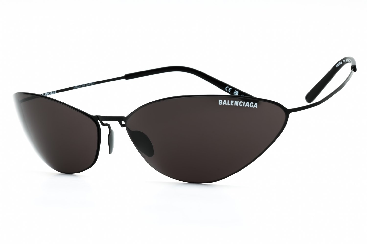 Balenciaga BB0350S Black/Grey 001 68-16-130 MM