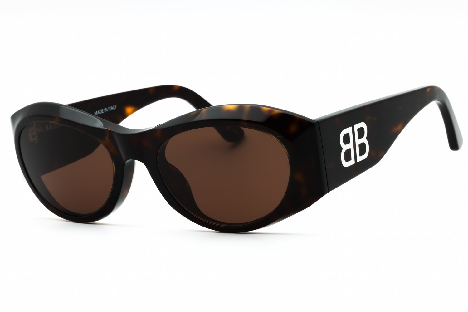 Balenciaga BB0396SK Dark Havana/Brown 002 55-20-145 MM