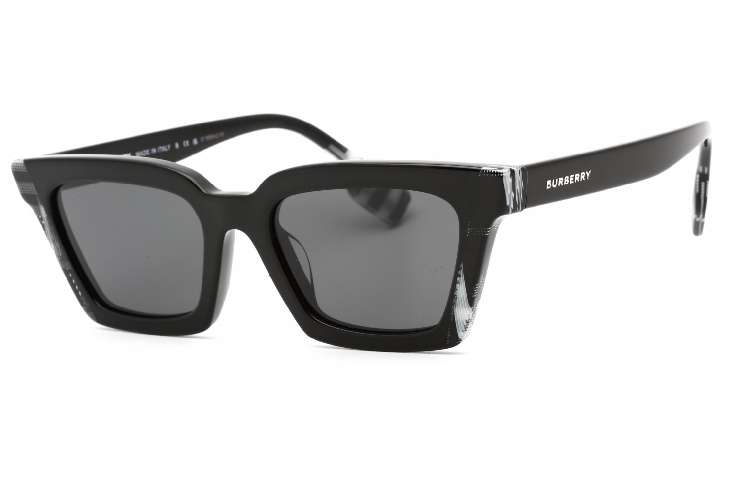 Burberry 0BE4392U Black-check White Black  / Dark Grey 405187 52-19-140 MM