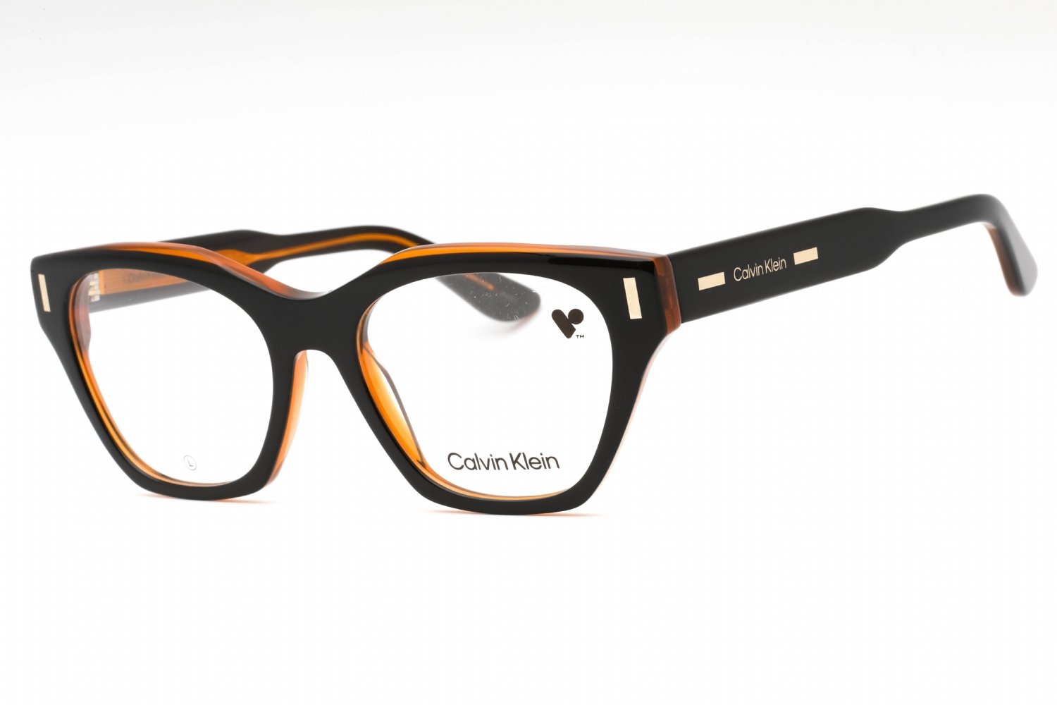 Calvin Klein CK23518 BLACK/CHARCOAL / Clear demo lens 002 52-18-140 MM