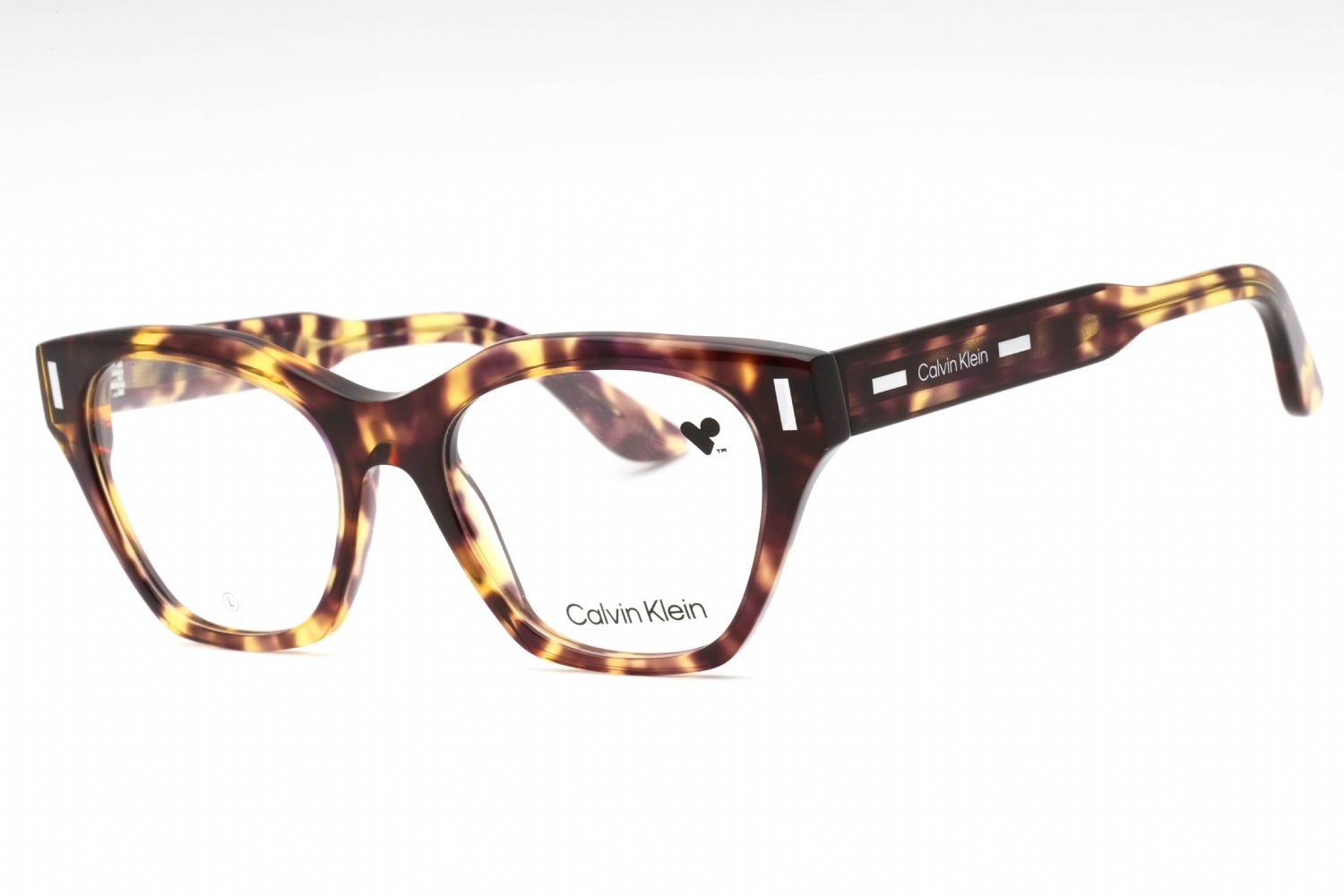 Calvin Klein CK23518 VIOLET HAVANA / Clear demo lens 528 52-18-140 MM