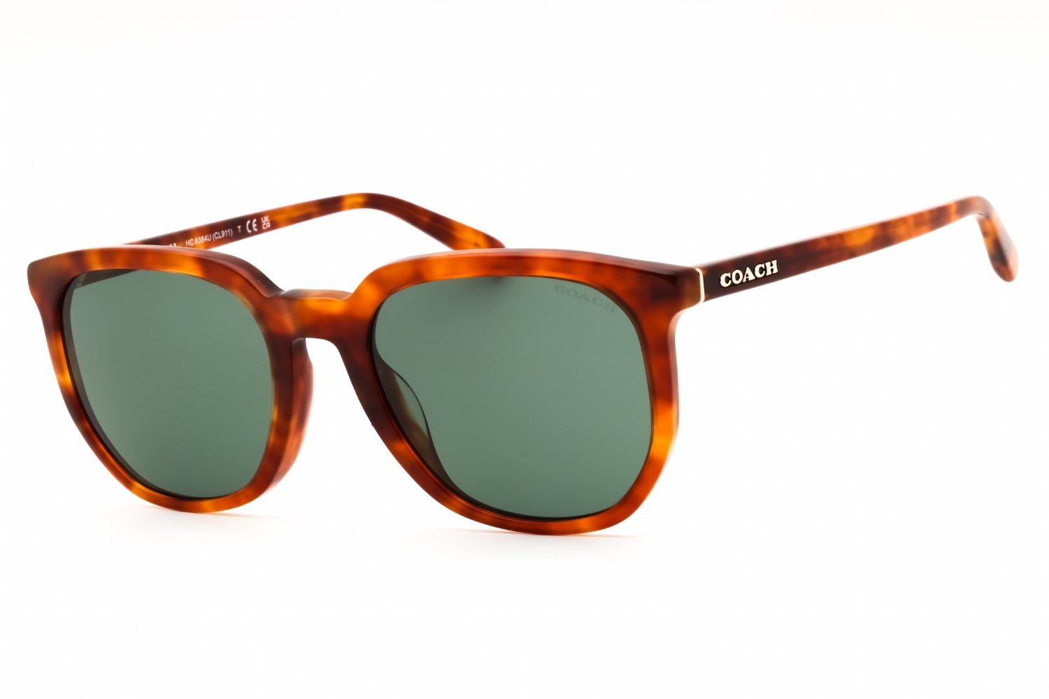 Coach HC8384U Caramel Tortoise / Green 577482 XX