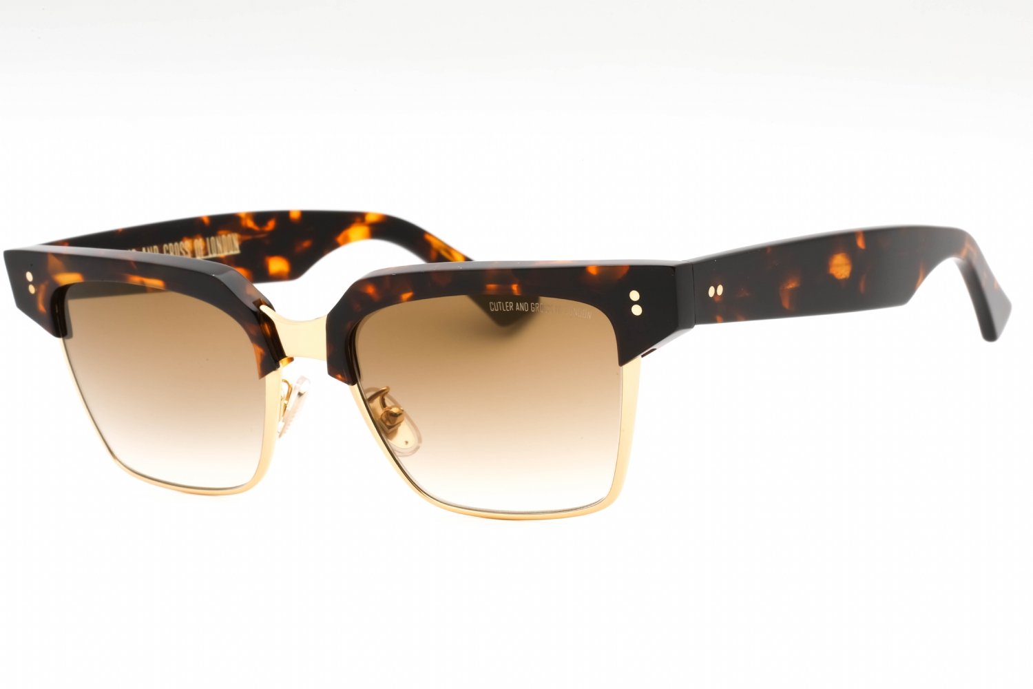 Cutler and Gross CG1348S Black/Dark Turtle / Brown Gradient 003 55-19-145 MM