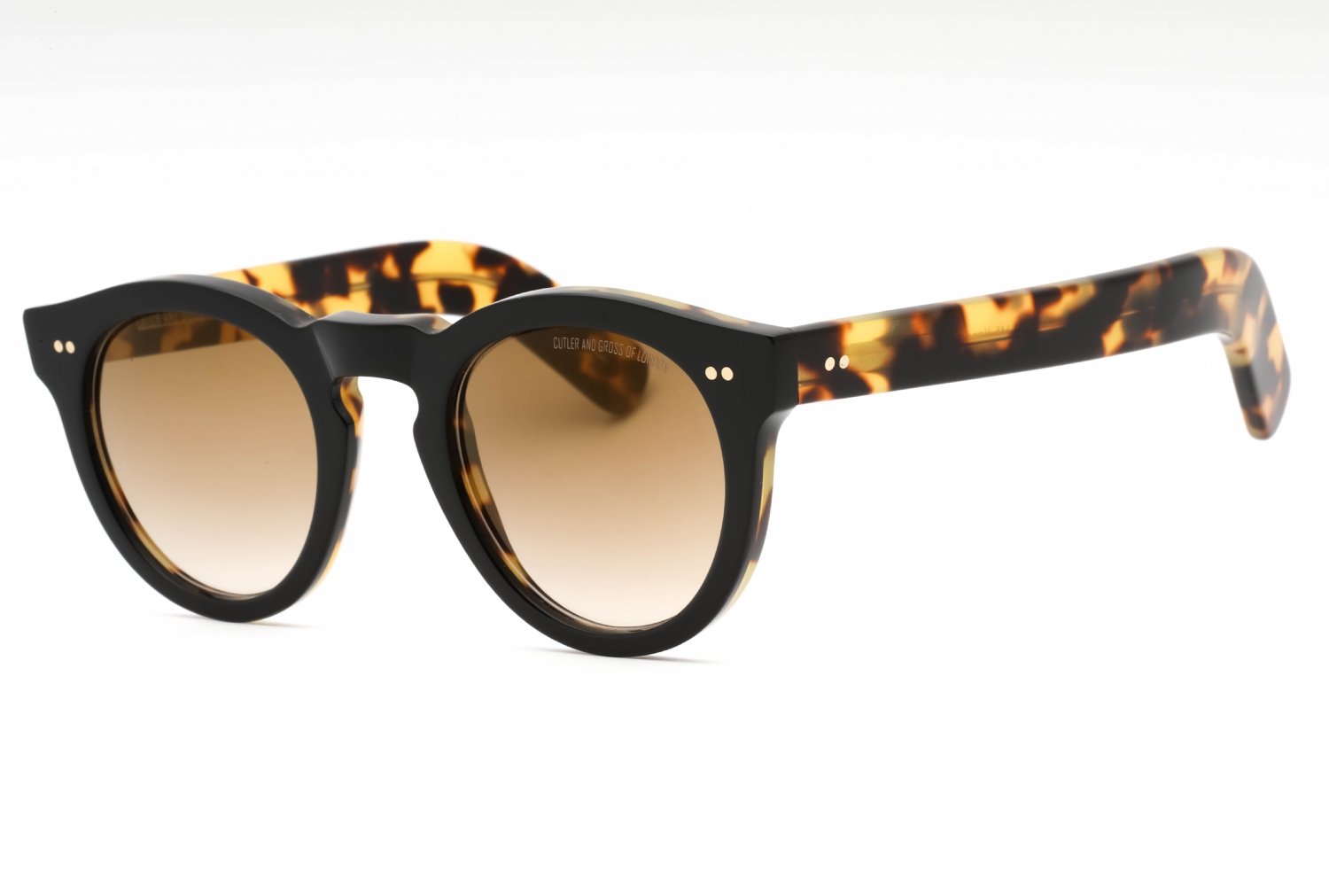 Cutler and Gross CGSN0734V2 Black on Camo / Brown Gold Gradient Mirror 001 47-23-145 MM