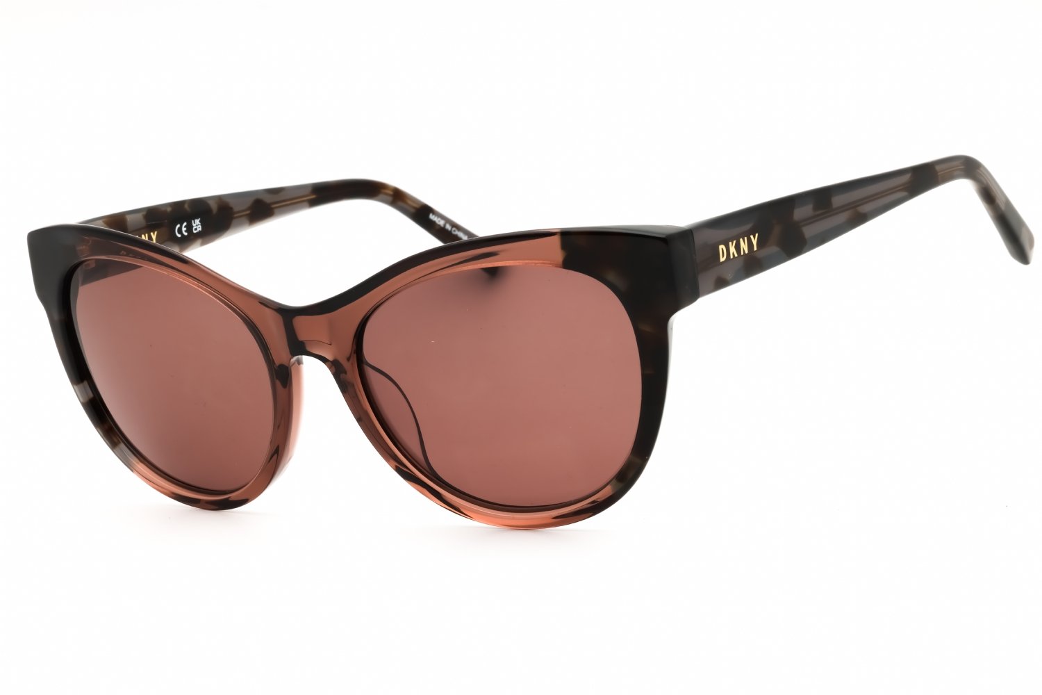DKNY DK533S BLACK TORTOISE/MAUVE/Mauve 005 52-17-135 MM