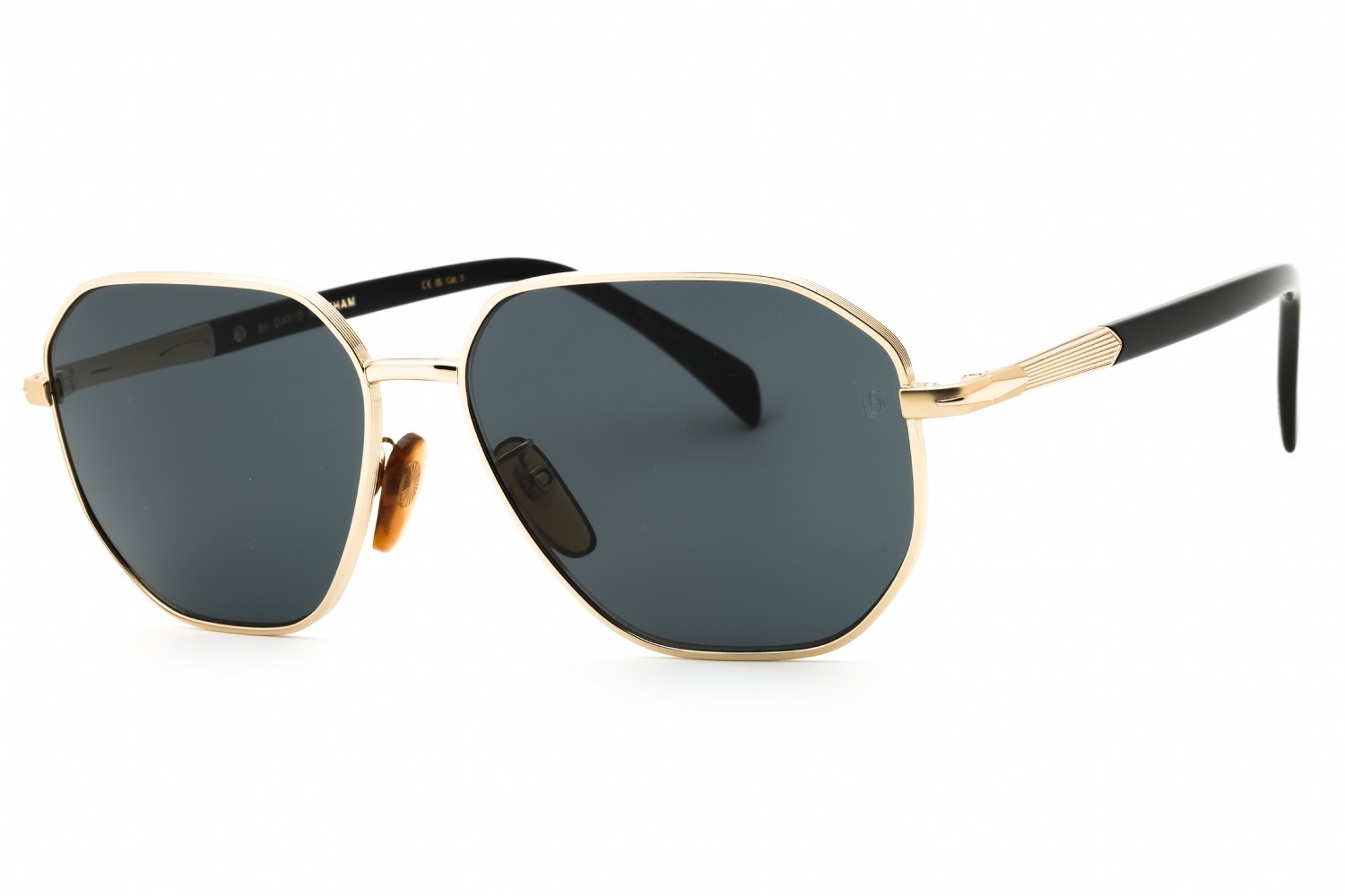 David Beckham DB 1132/F/S GOLD BLACK/GREY 0RHL IR 60-15-145 MM