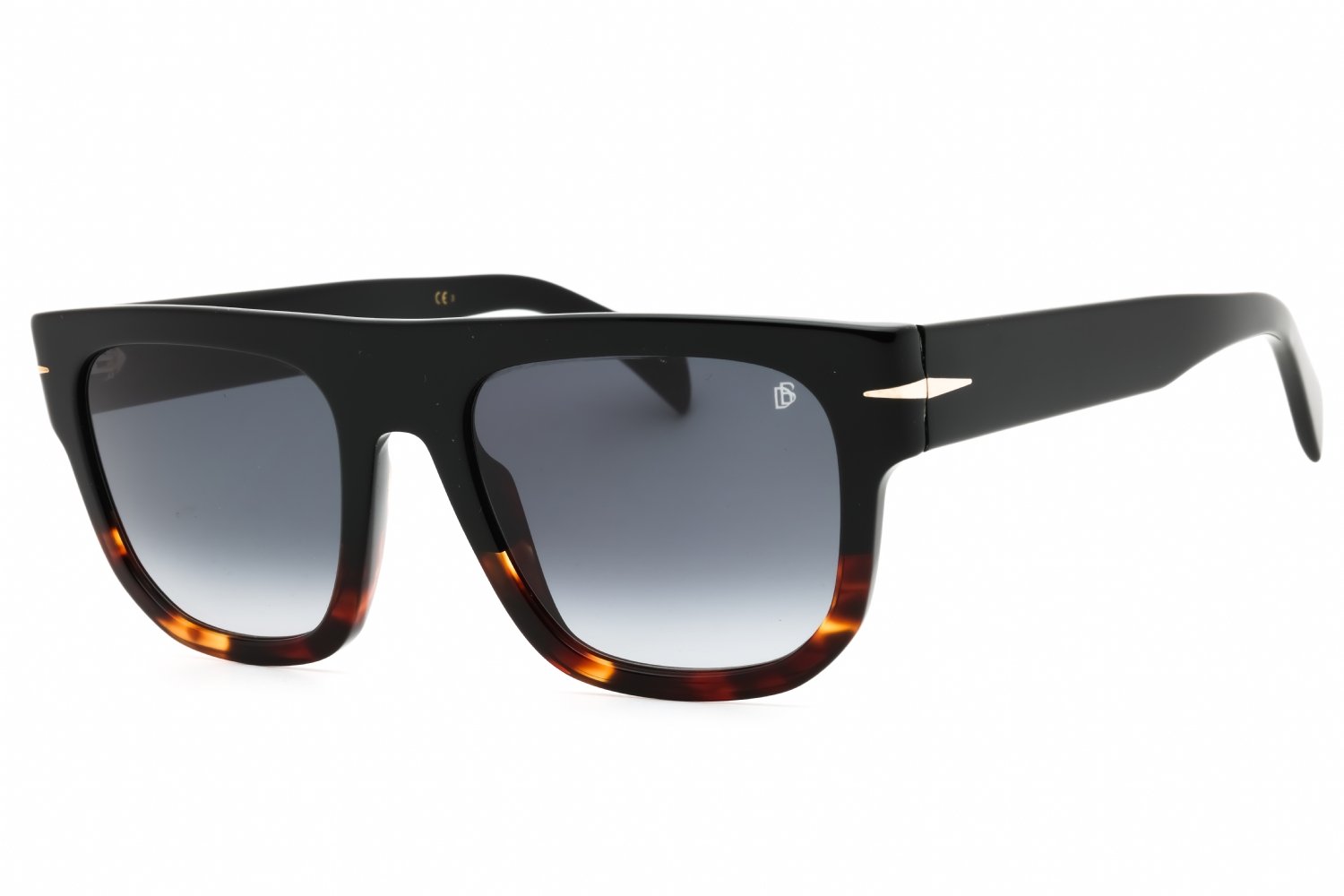 David Beckham DB 7044/S Black Horn / Dark Grey Gradient 37N 9O 54-20-145 MM