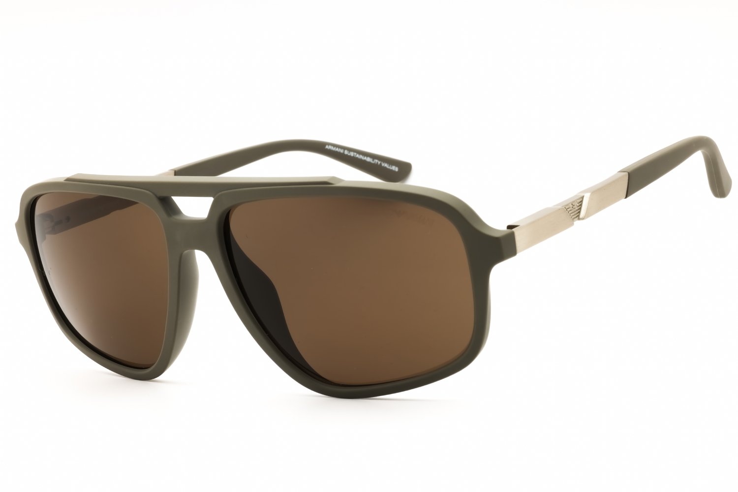 Emporio Armani 0EA4236U Matte Beige/Aluminum/Dark Brown 543773 59-15-145 MM