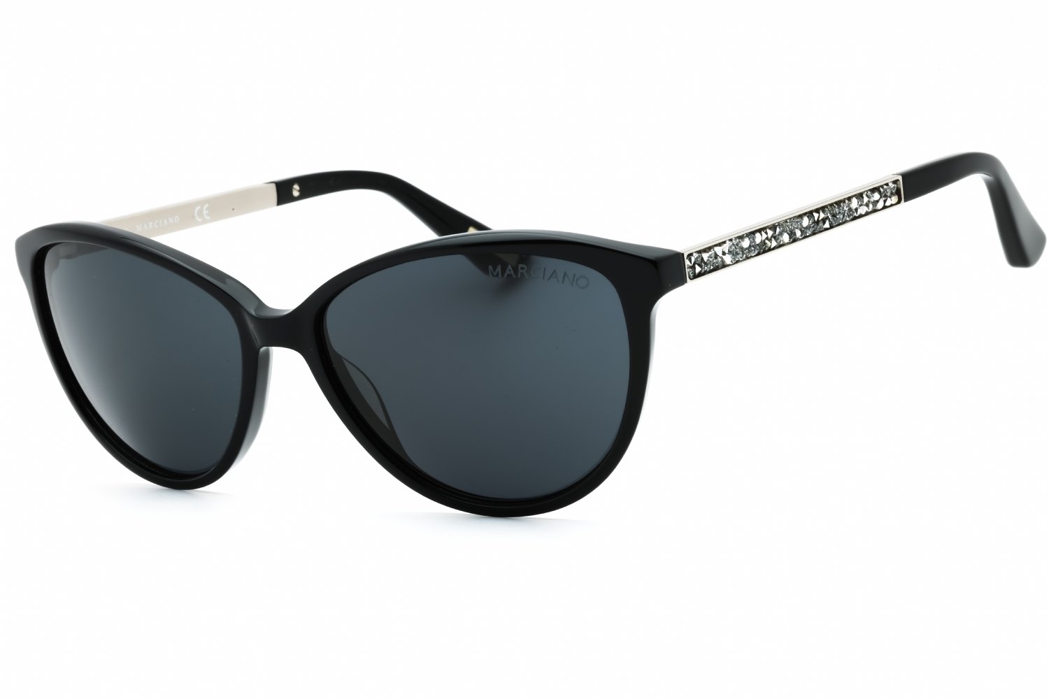 GUESS BY MARCIANO GM0755 Shiny Black / Smoke 01A 57-0-0 MM