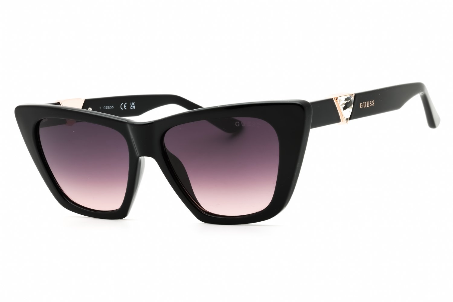 Guess GU00139 shiny black  / gradient smoke 01B 53-15-140 MM