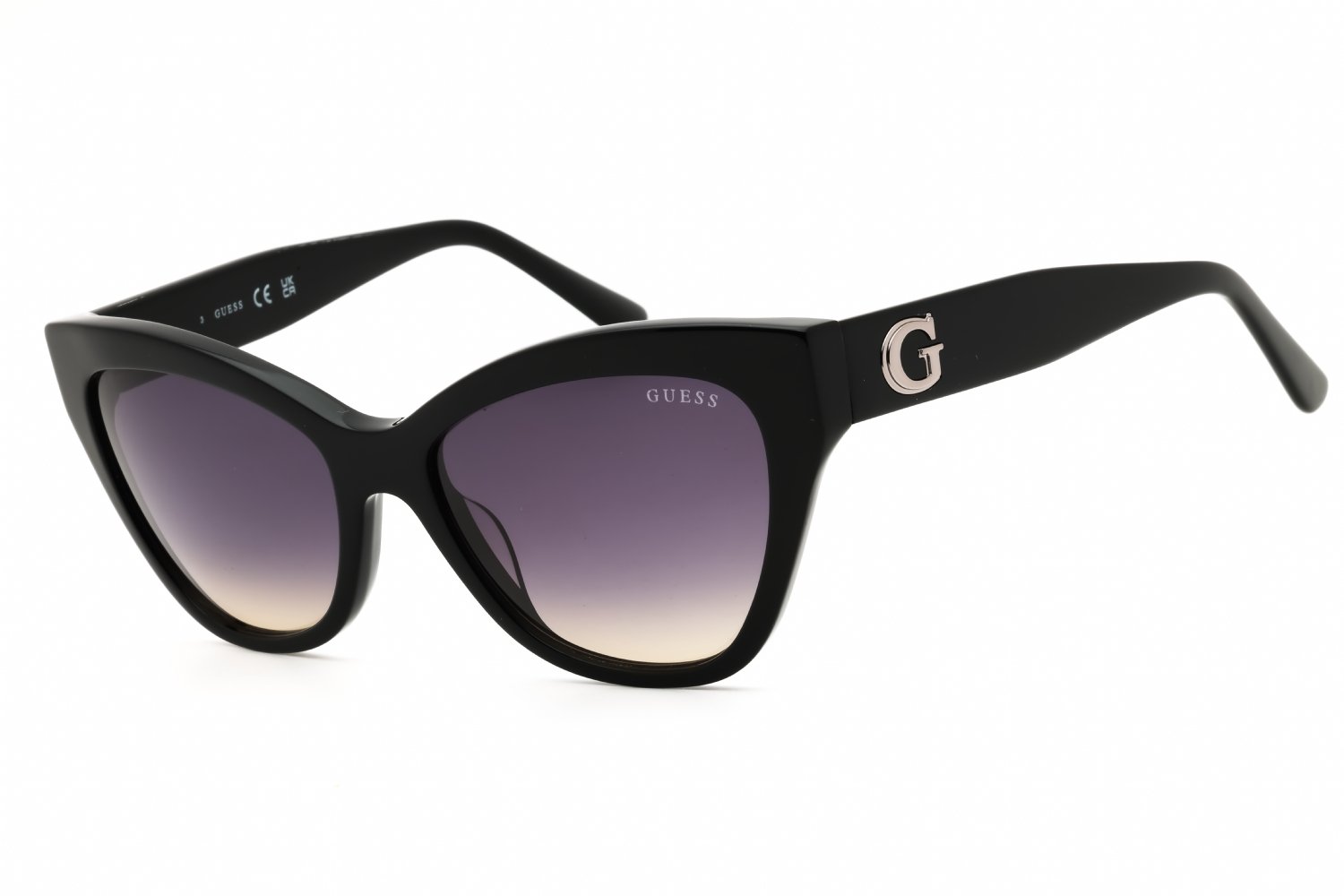 Guess GU00204 shiny black  / gradient smoke 01B 55-17-140 MM