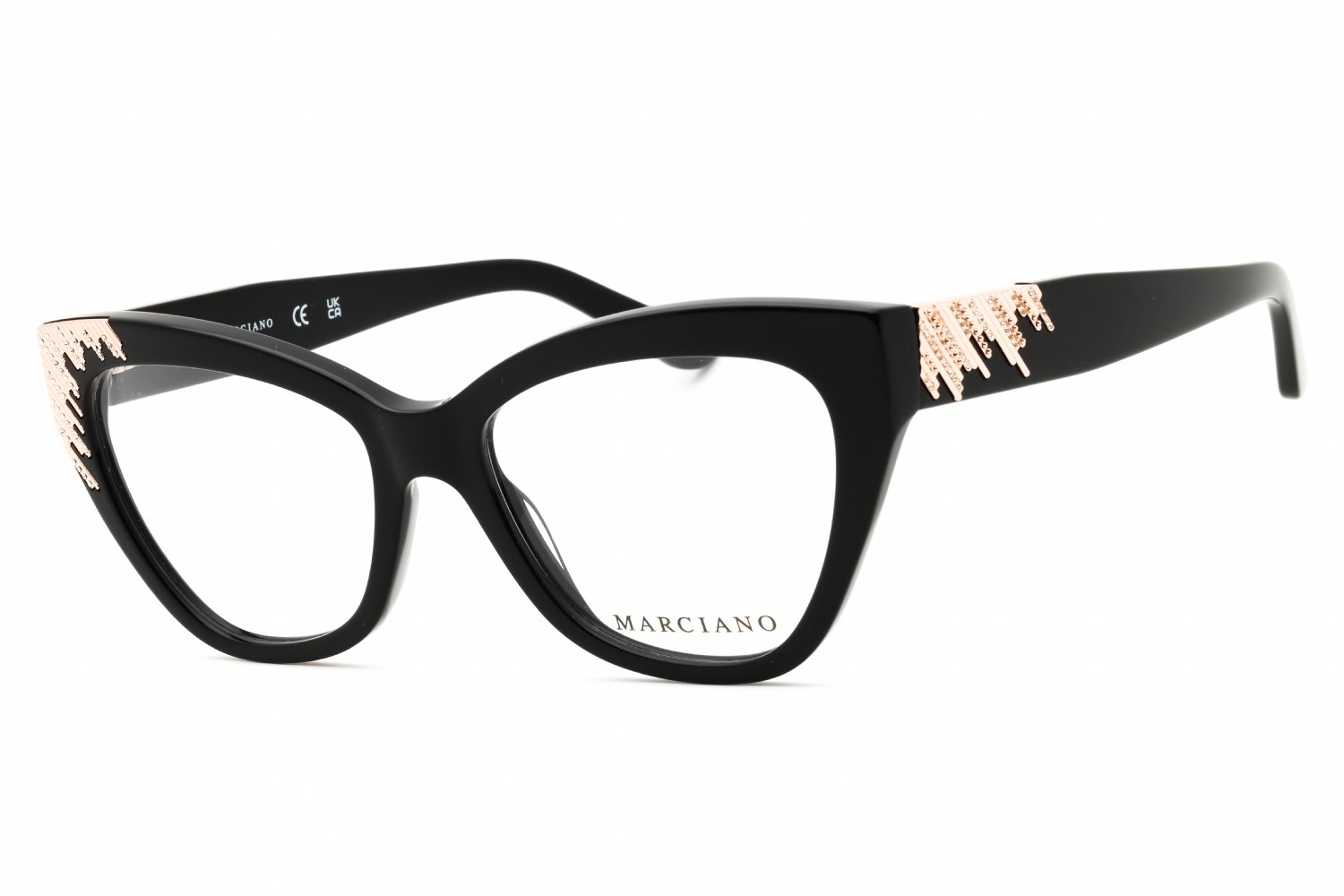 Guess by Marciano GM50037 shiny black/clear demo lens 001 53-17-140 MM