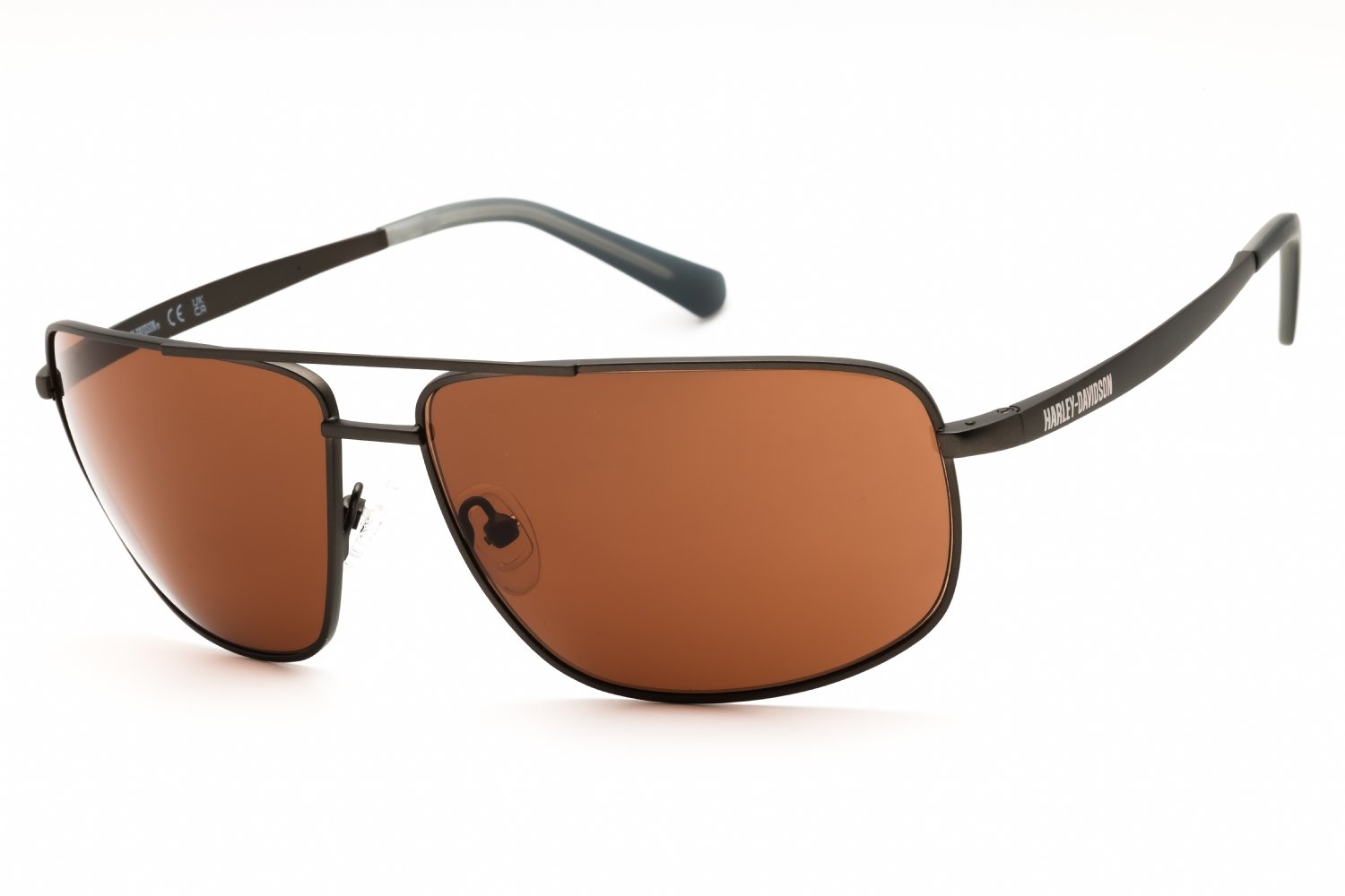 Harley Davidson HD00025 Matte Gunmetal / Solid Dark Brown 09E 64XX