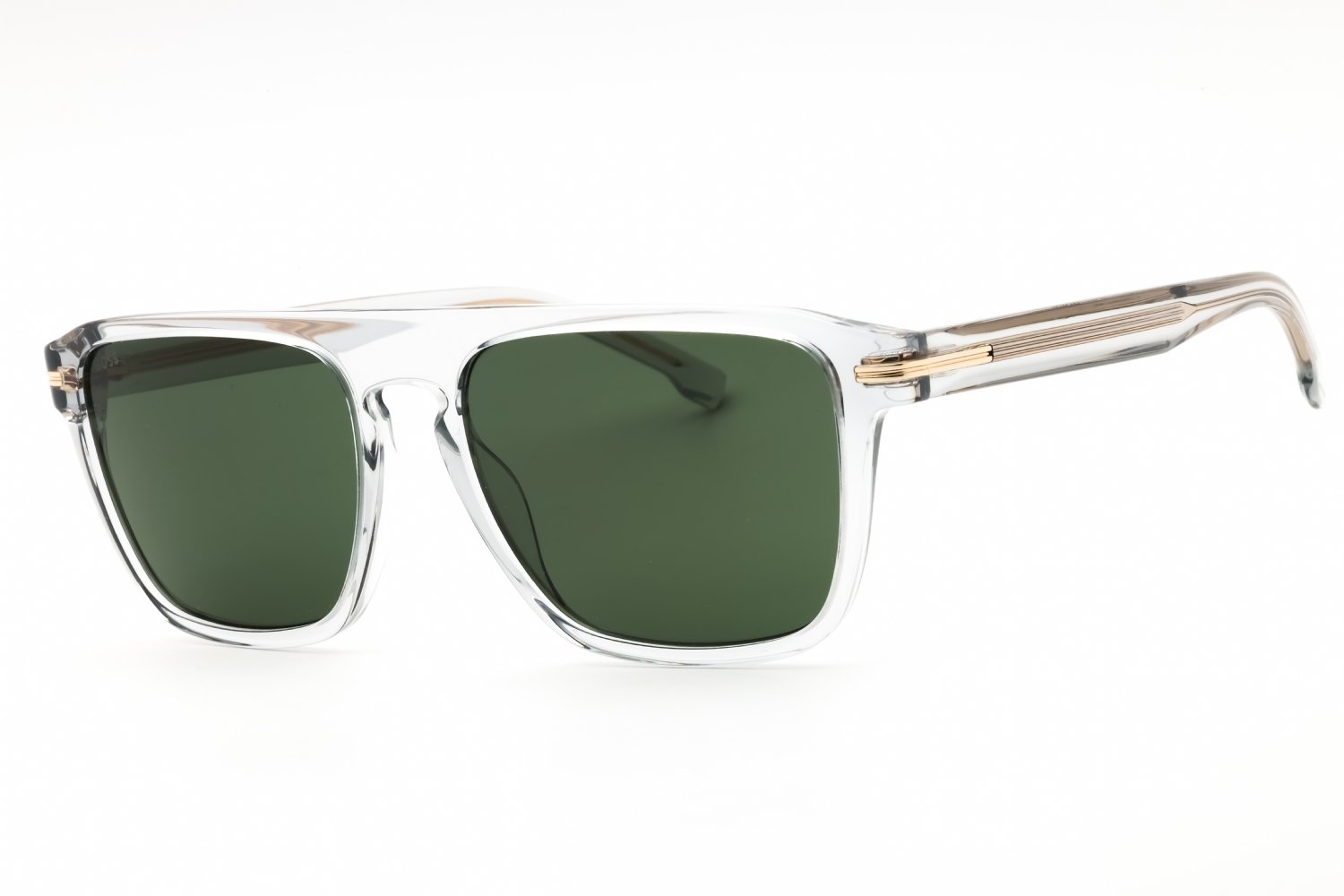 Hugo Boss BOSS 1599/S Transparent Grey/Dark Green 0KB7 QT 56-17-145 MM