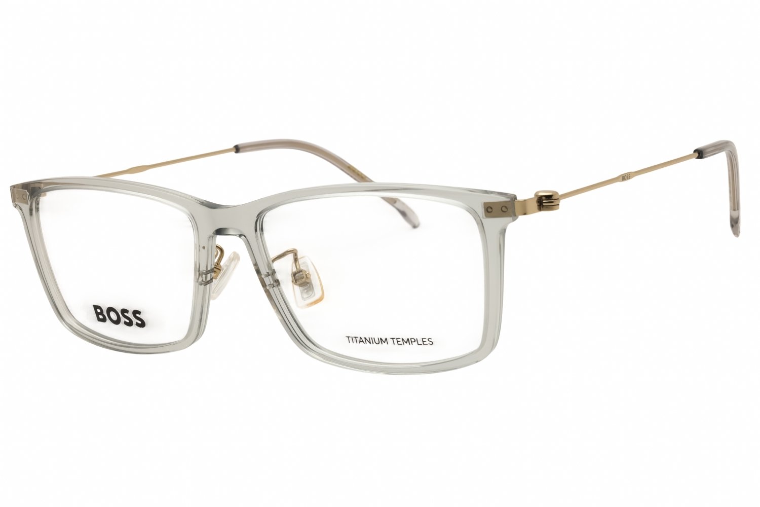 Hugo Boss BOSS 1621/F GREY GOLD / clear demo lens FT3 55X16X145