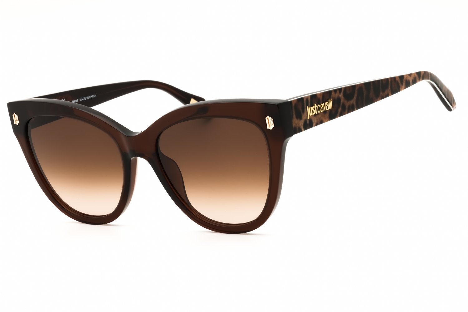 Just Cavalli SJC043 Transparent Brown/Brown Gradient 0AAK 55X18X140