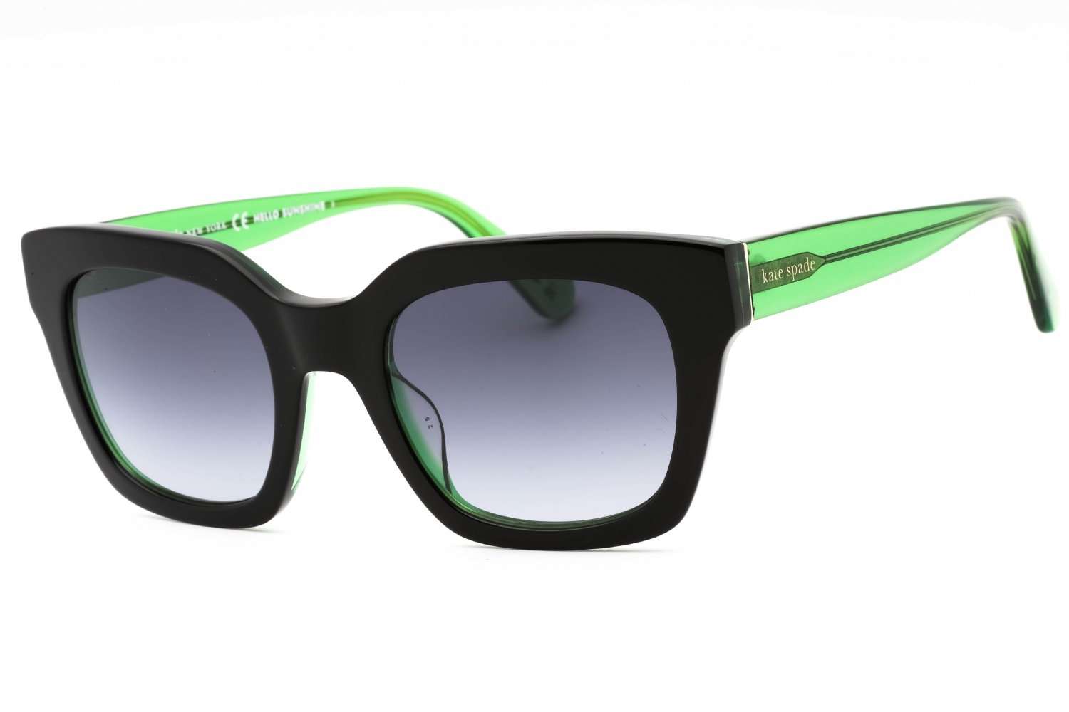 Kate Spade CAMRYN/S BLACK GREEN/DARK GREY SF 07ZJ 9O 50X21X140