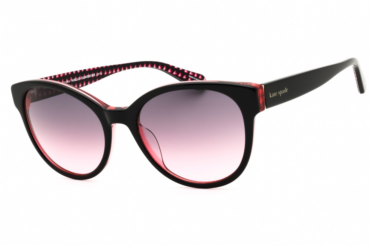 Kate Spade NATHALIE/G/S/US BLACK/GREY FUCHSIA 0807 FF 55X19X140