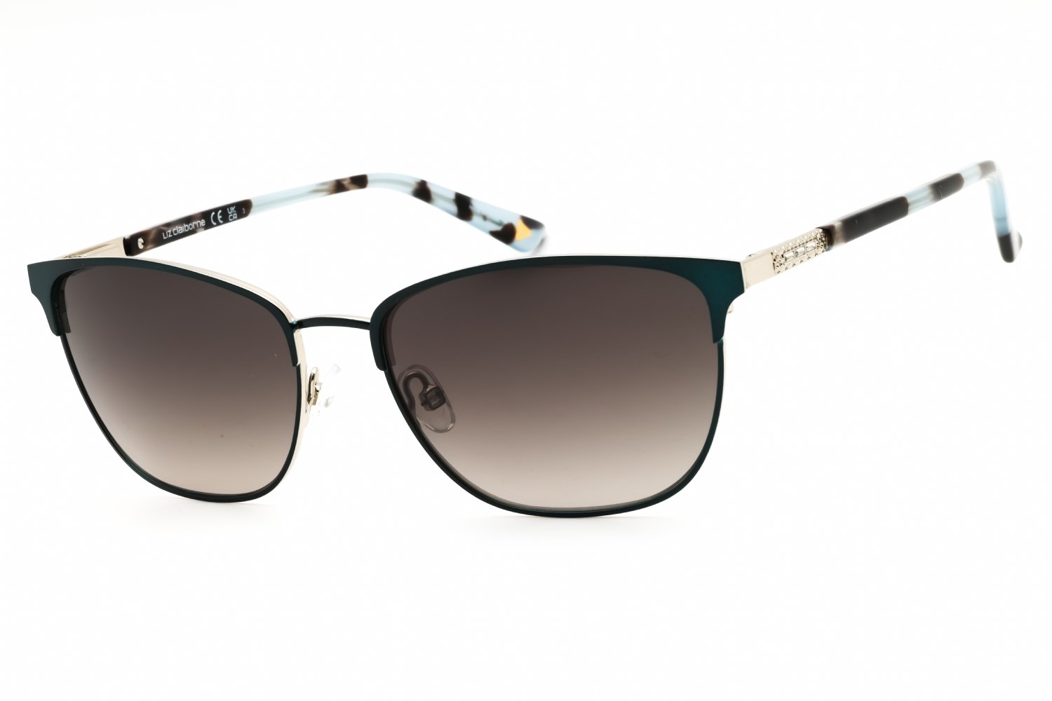 Liz Claiborne L 585/S MATTE TEAL/DARK GREY SF 0PYW 9O 56-17-140 MM