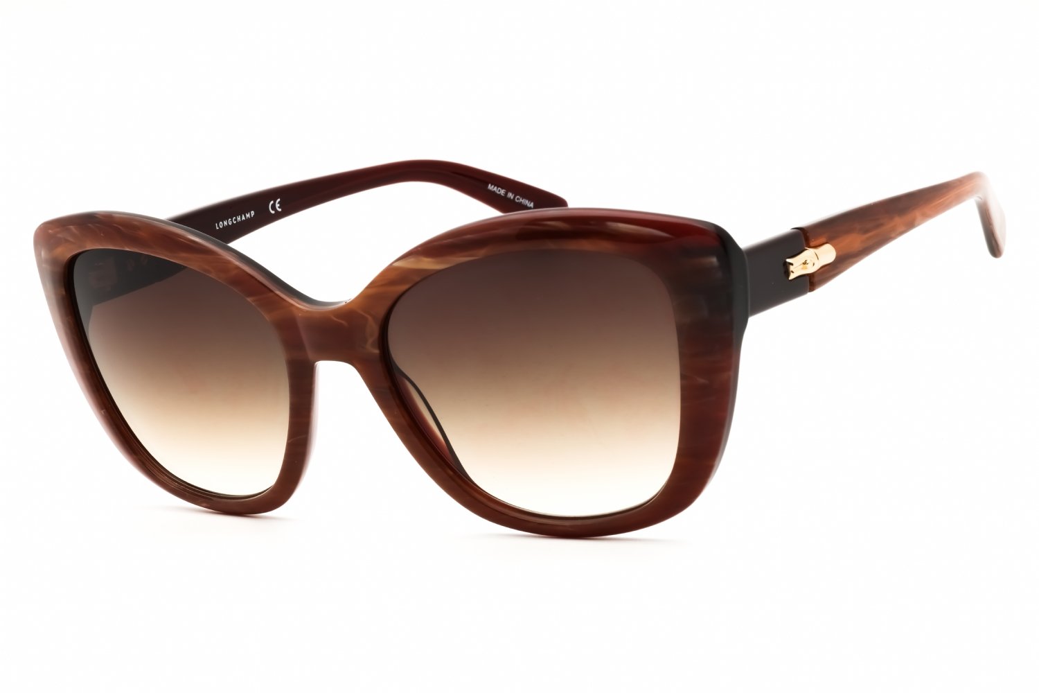 Longchamp LO714S RED MARBLE/Brown gradient 604 54X19X140