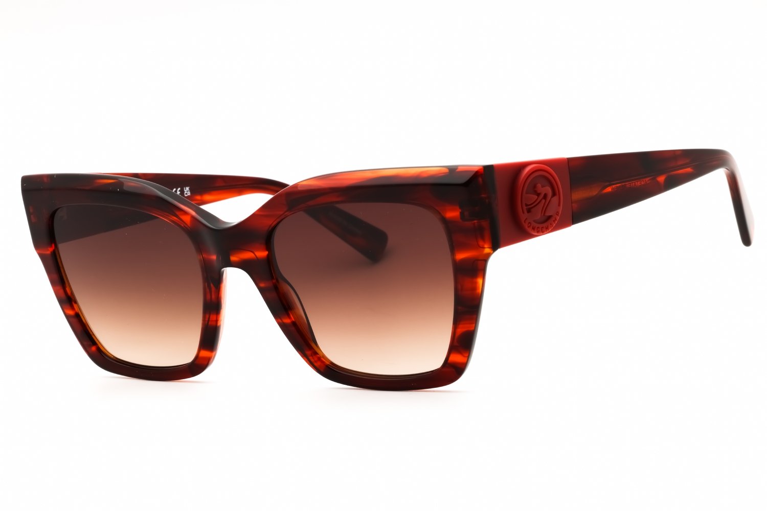 Longchamp LO762S STRIPED RED/Brown Gradient 607 52-20-140 MM