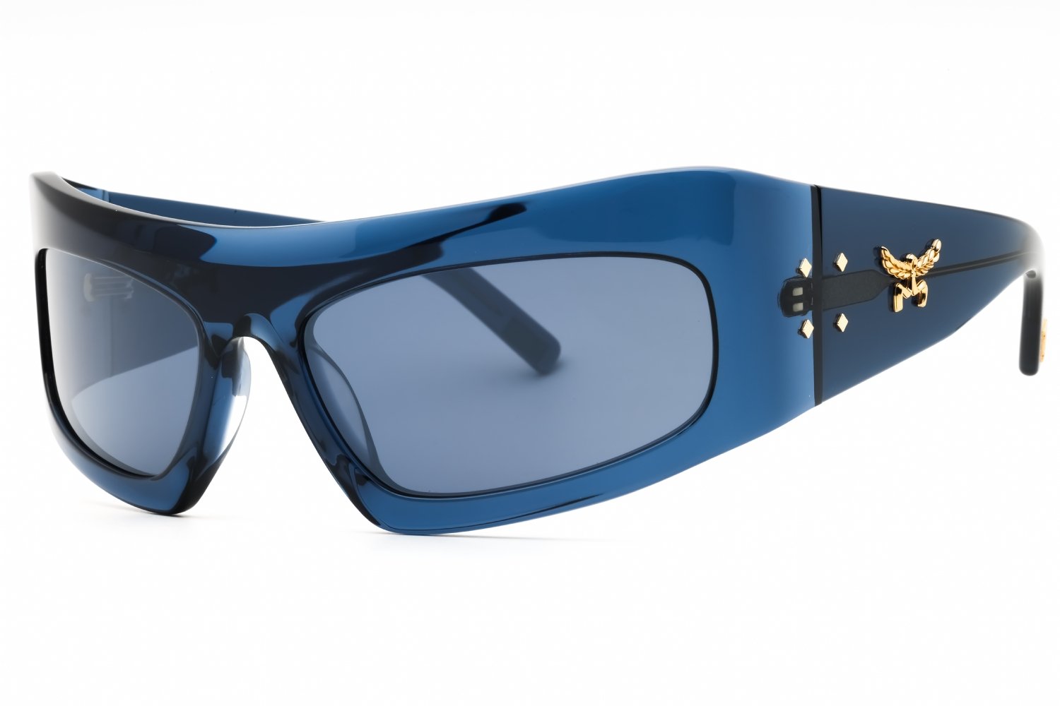 MCM MW0001 shiny blue / blue mirror 90X 64-19-120 MM