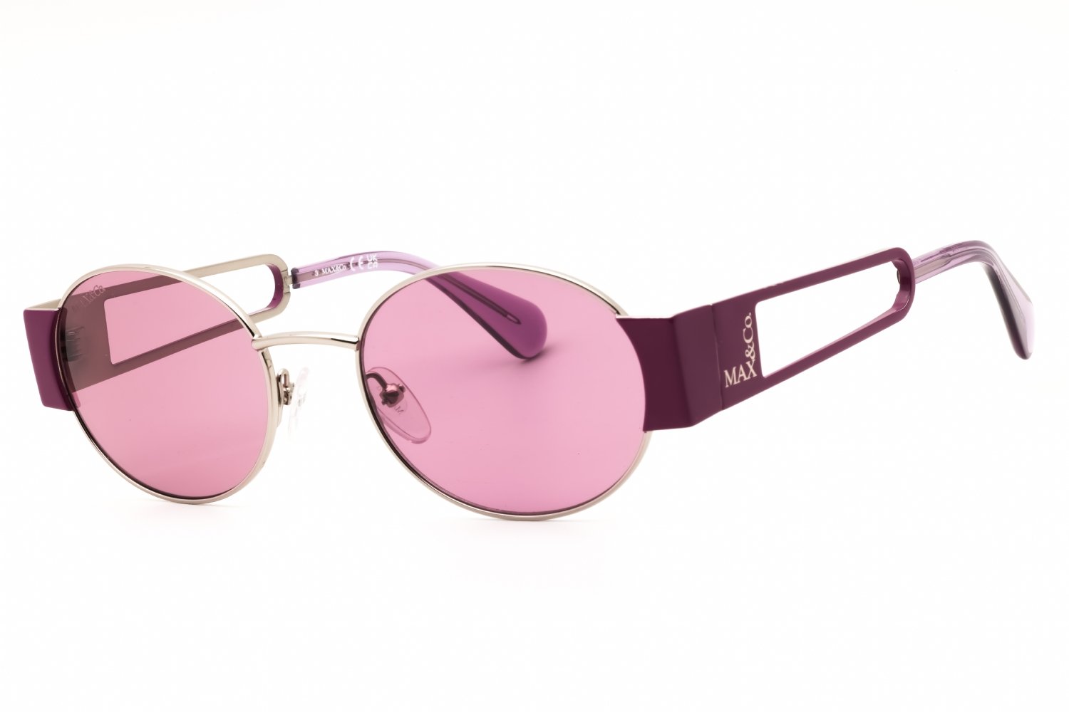 Max & Co MO0071 Shiny light ruthenium /Purple 14Z 52X19X140