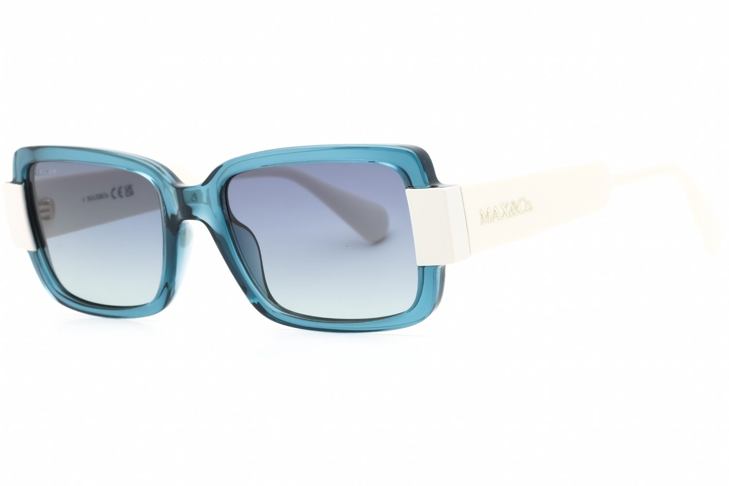 Max & Co MO0074 shiny turquoise / gradient blue 87W 53X18X140