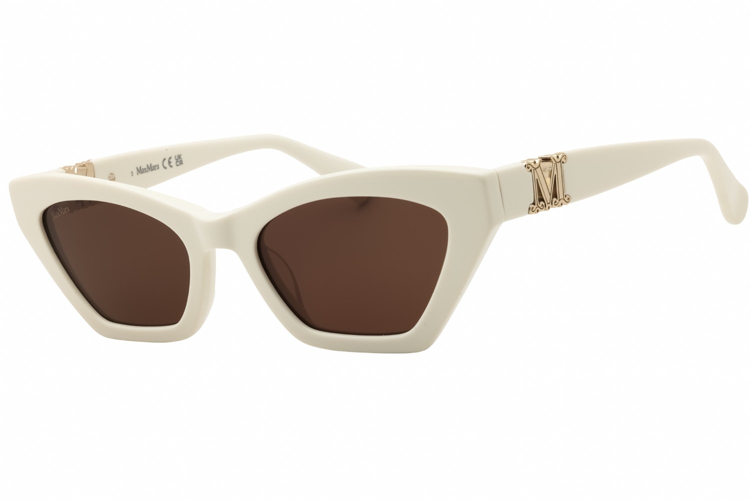Max Mara MM0057 white / brown 21E 52X19X140