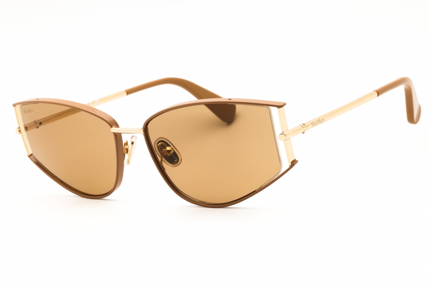 Max Mara MM0141 shiny light brown / brown 45E 58-17-135 MM