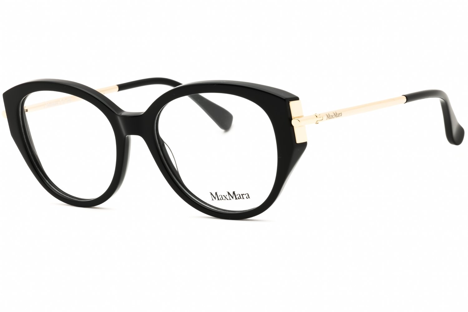 Max Mara MM5116 shiny black/Clear demo lens 001 52-17-140 MM
