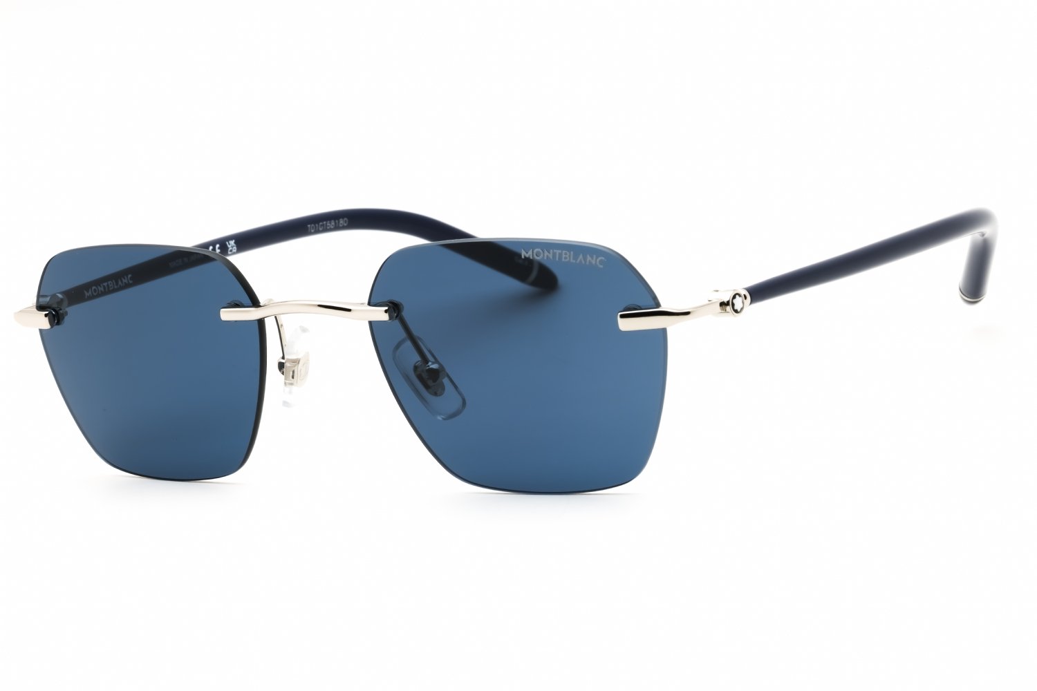 Mont Blanc MB0270S Silver/Blue 003 51-21-145 MM