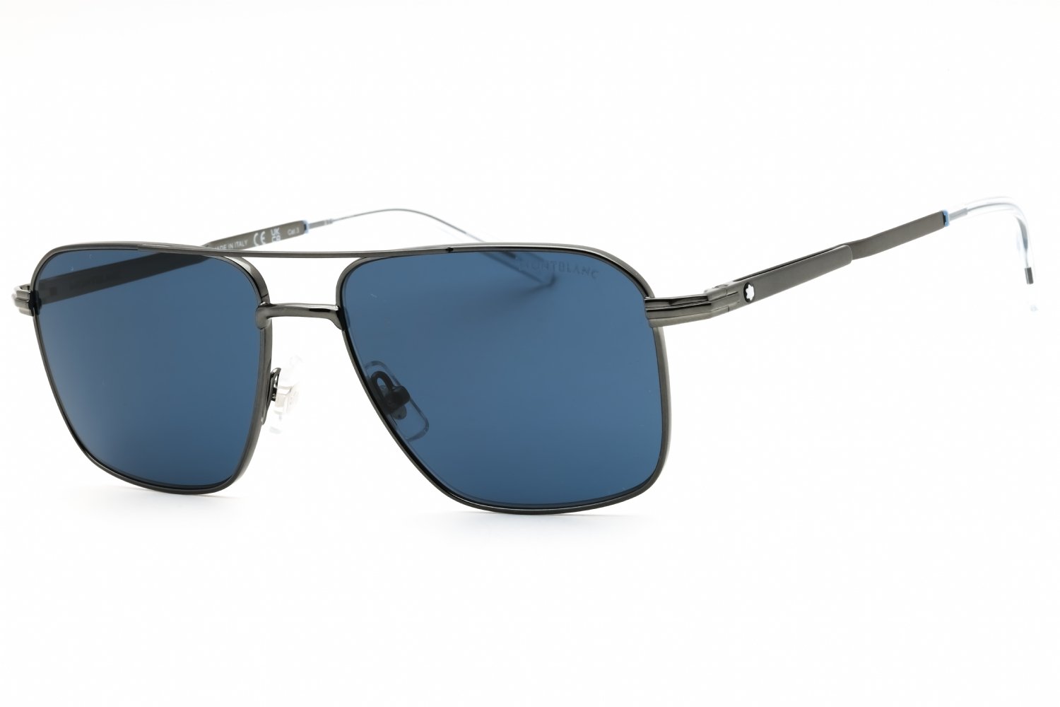 Mont Blanc MB0278S Gunmetal/Blue 003 56-16-145 MM