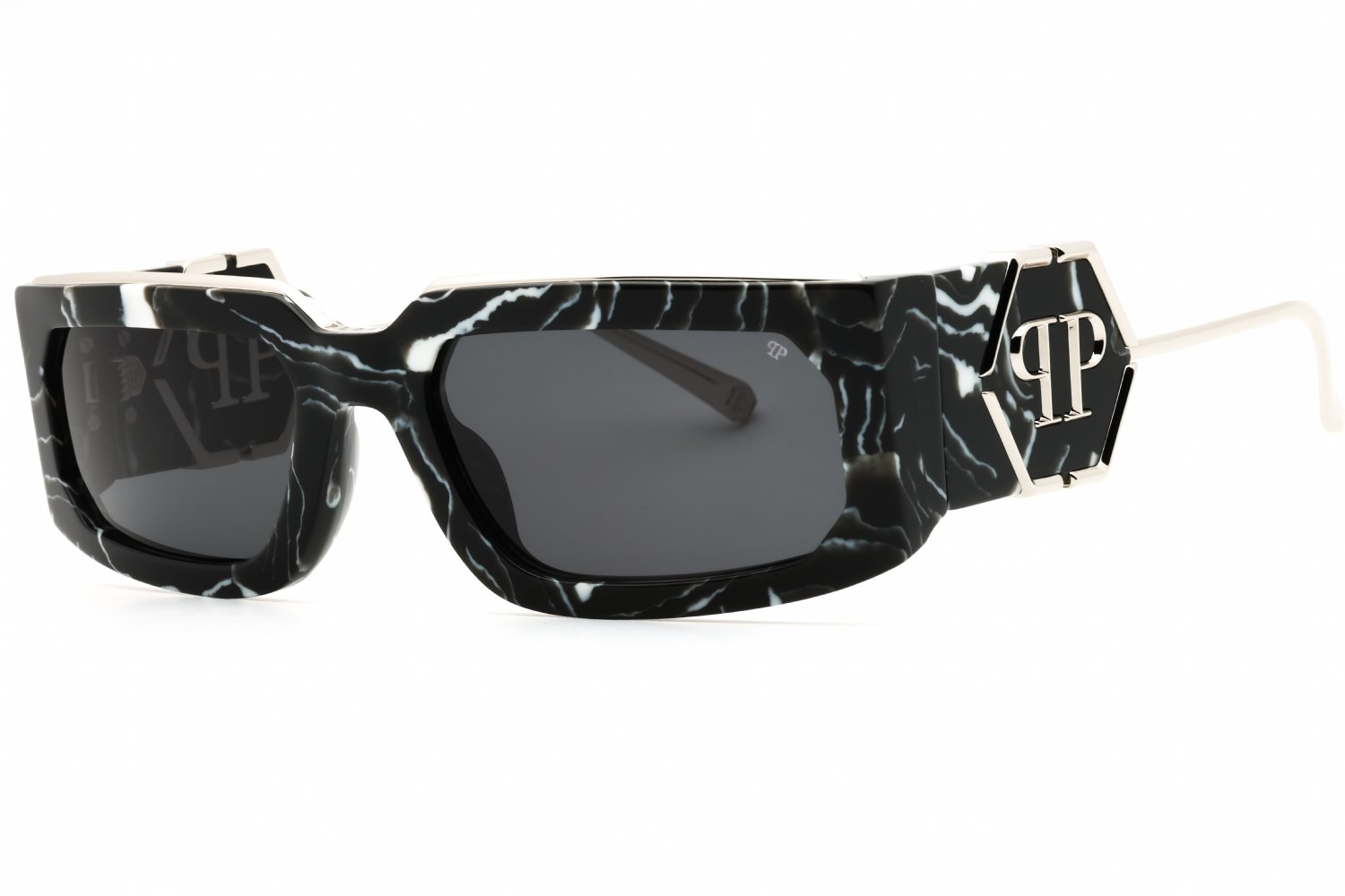 Philipp Plein SPP119M MARBLE BLACK/Grey 0Z21 58-21-135 MM