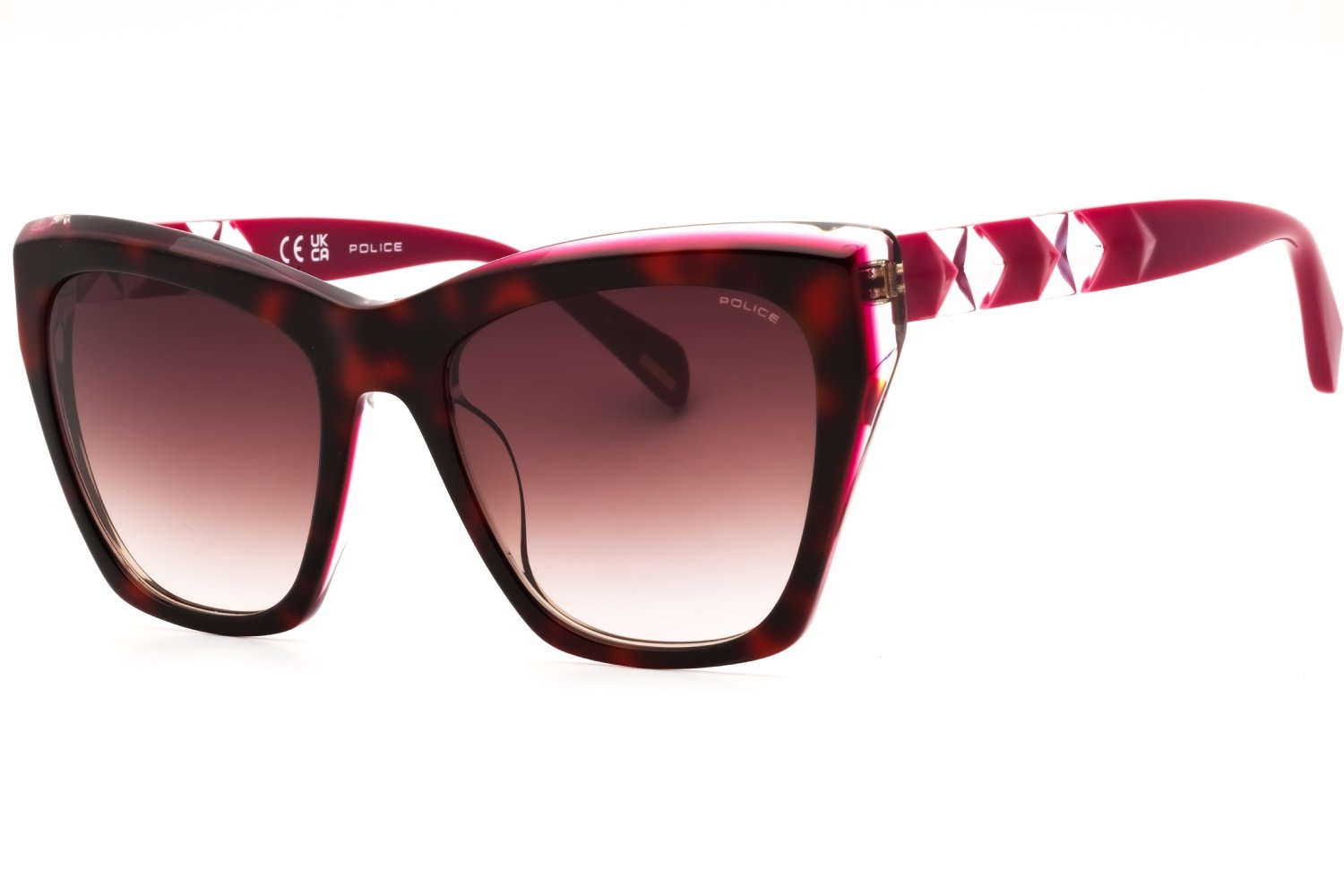Police SPLL36 HAVANA WITH FUCHSIA PARTS/Brown Gradient 0AHL 54-19-140 MM