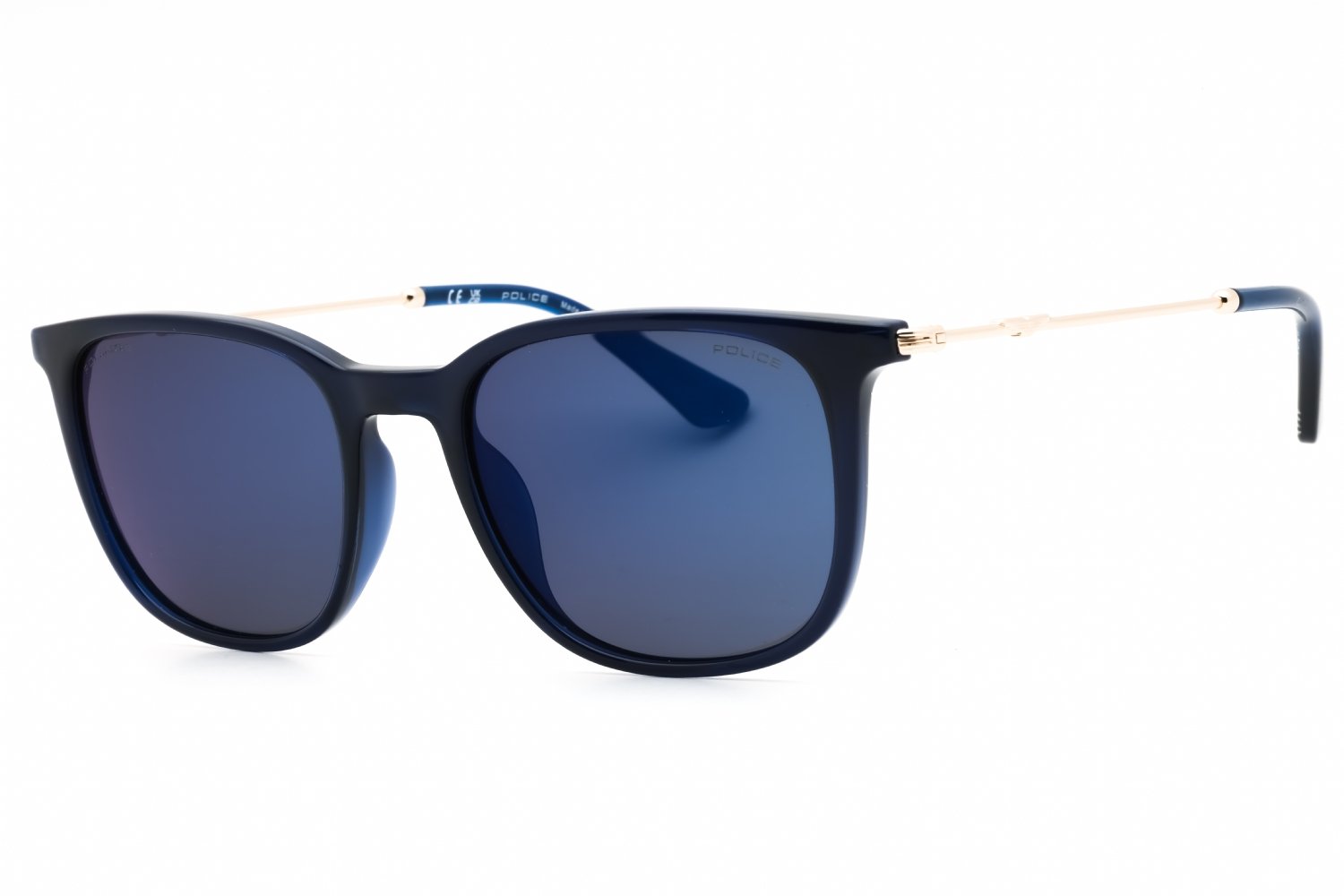Police SPLL77M SHINY TRANSP.BLUE/Blue Mirror 6G5P 53-19-145 MM