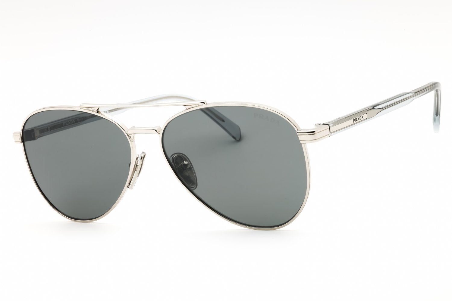 Prada 0PR A58S Silver/Dark Grey Flash Silver 1BC175 61-14-145 MM