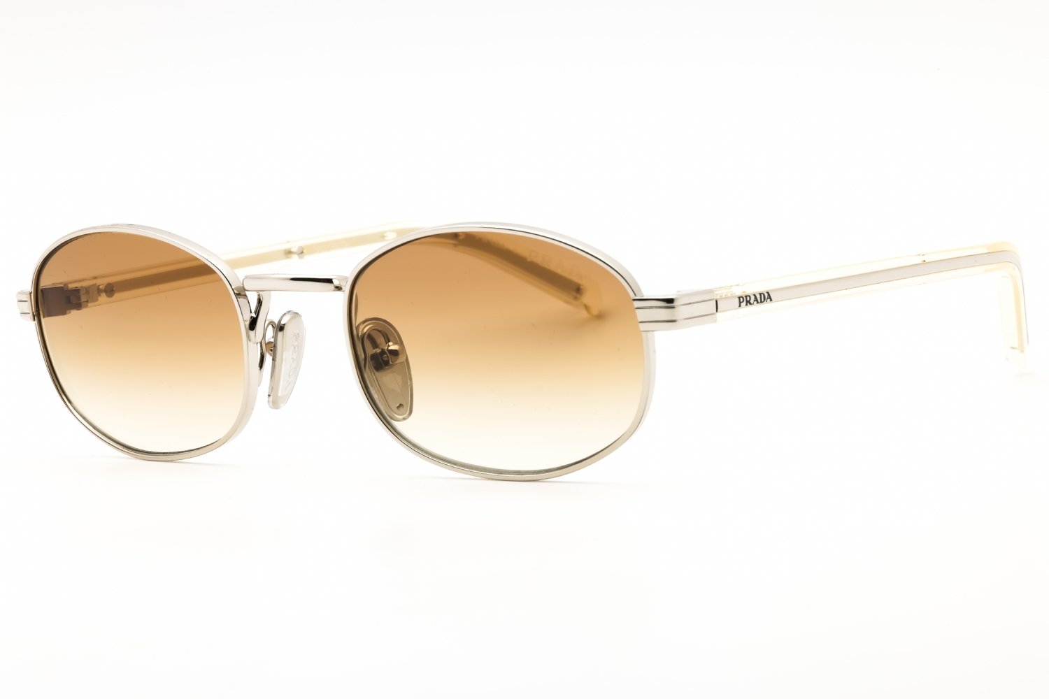 Prada 0PR B53S Silver/ Light Yellow With Brown 1BC80K 52-21-145 MM