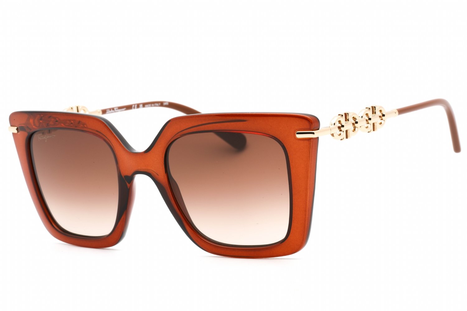 Salvatore Ferragamo SF1041S Transparent Brown / Rose Brown Gradient 232 51-22-145 MM