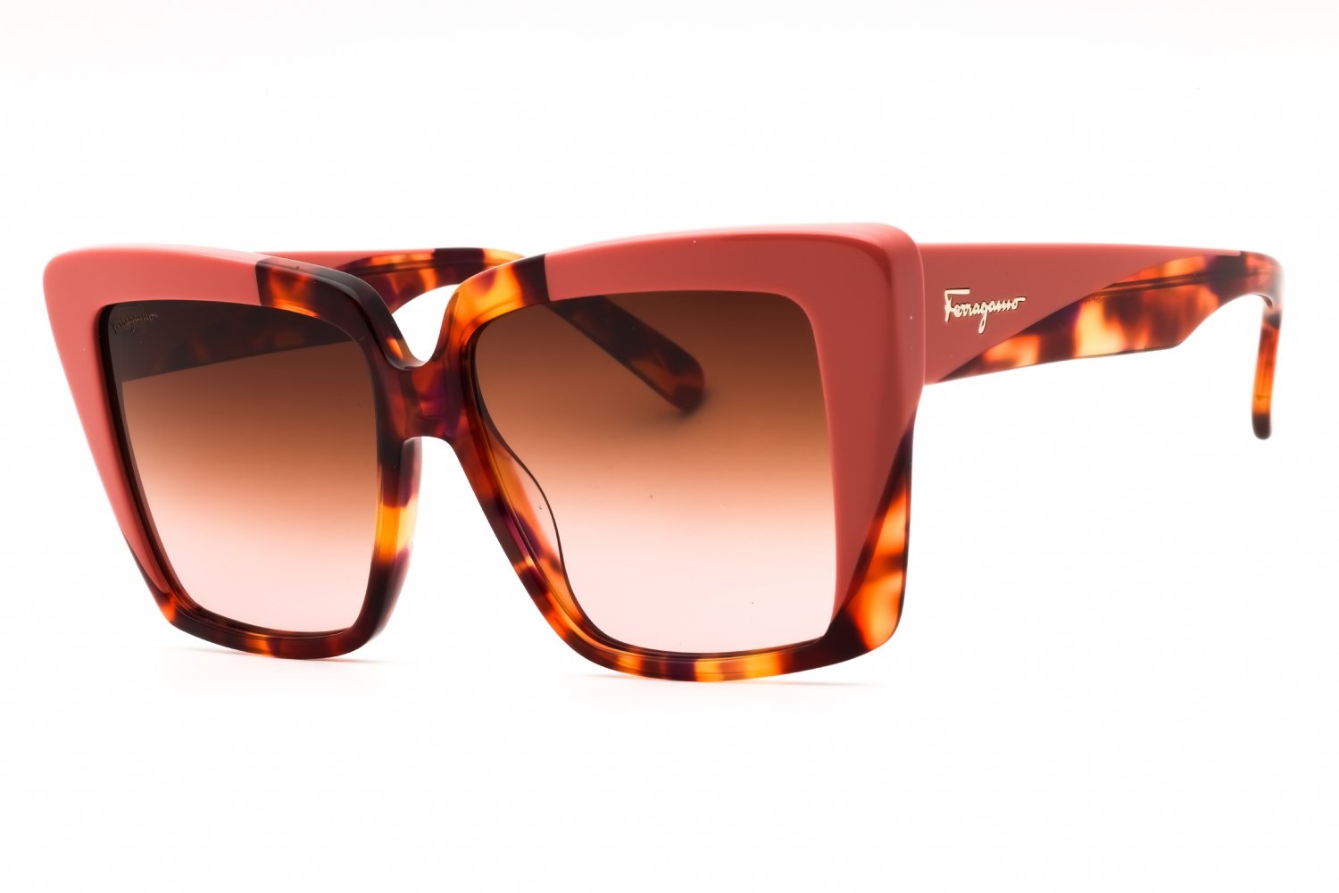 Salvatore Ferragamo SF1060S RED TORTOISE/ROSE/Brown Gradient 641 55X14X140