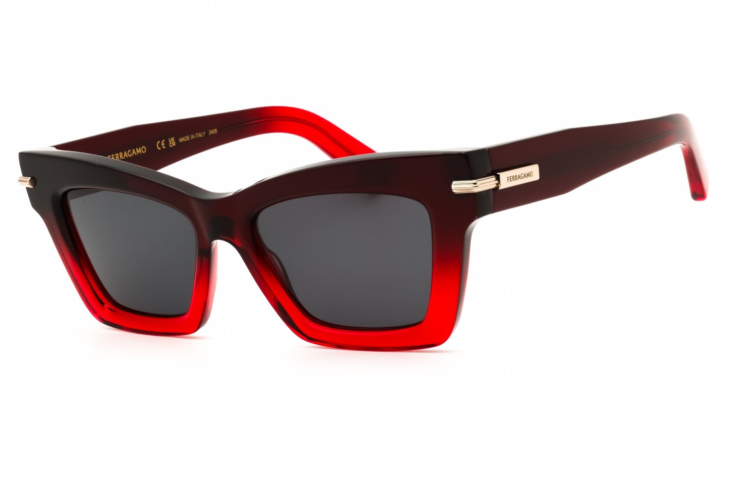 Salvatore Ferragamo SF2031S GRADIENT DARK RED TRANSPARENT/Smoke 615 52X17X145