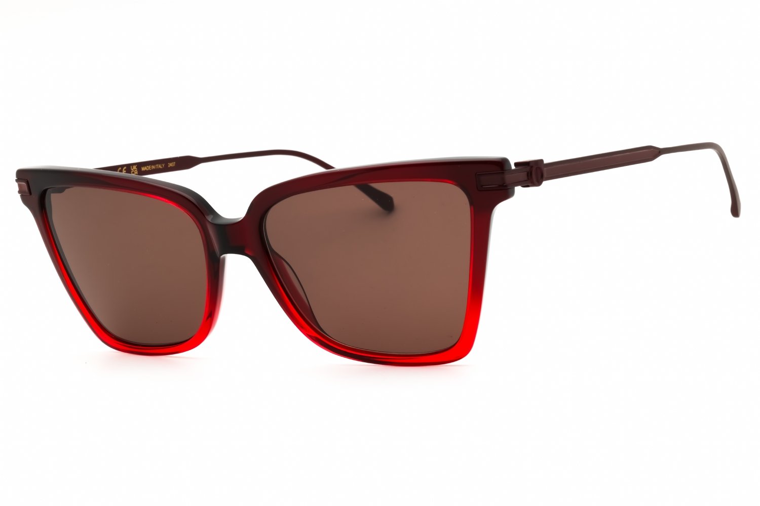 Salvatore Ferragamo SF2036S GRADIENT TRANSPARENT DARK RED/Brown 615 56X16X140