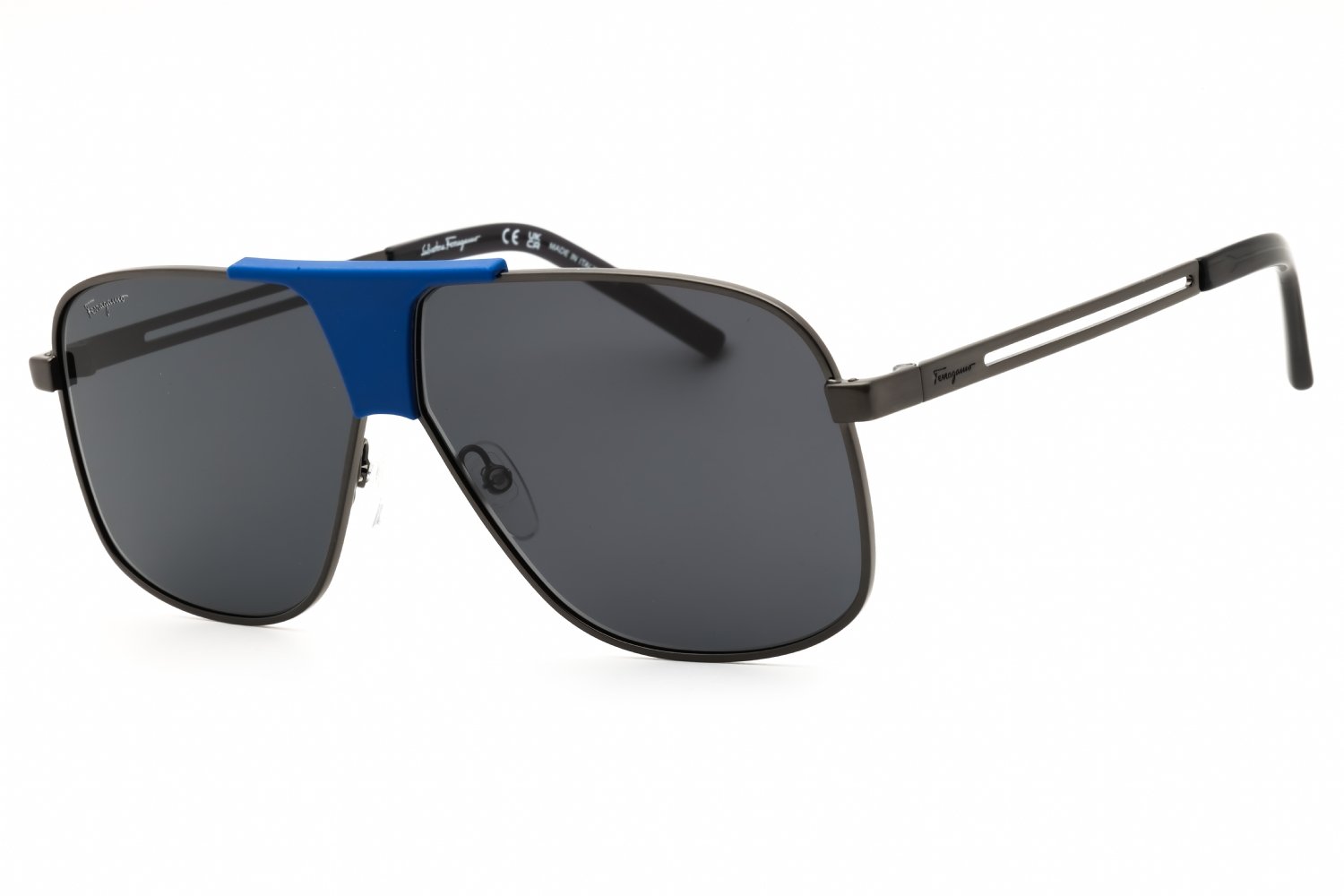 Salvatore Ferragamo SF292S DARK RUTHENIUM/BLUE/Smoke 029 63X11X145