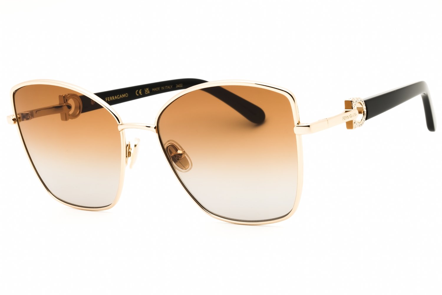 Salvatore Ferragamo SF312SR GOLD/BROWN GRADIENT 745 60X18X140